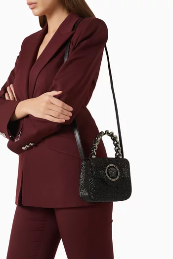 La Medusa Mini Bag in Embellished Satin