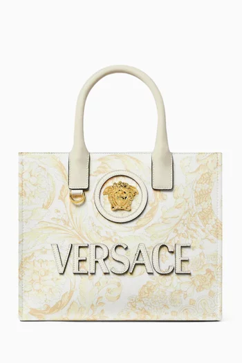 حقيبة يد لا ميدوسا صغيرة قنب بنقشة باروكية