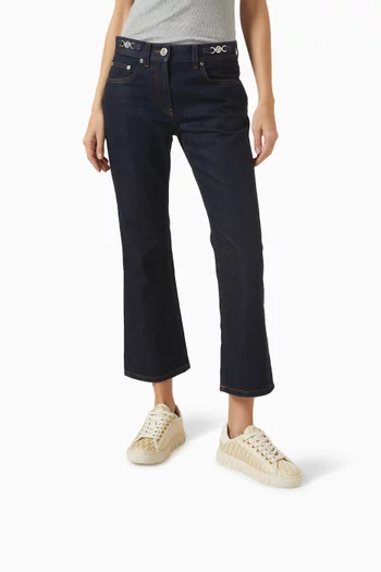 سنيكرز بتصميم أسفل الكاحل جاكار بشعار الماركة