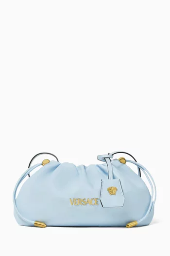 حقيبة كروس ميني بشارة الماركة جلد نابا