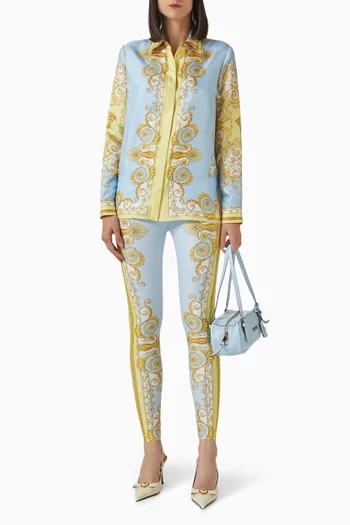 Barocco Foulard-print Shirt in Silk-twill