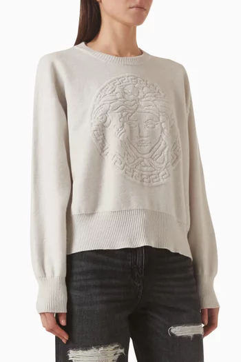 Medusa Sweatshirt in Cashmere-blend
