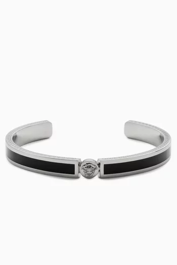 Medusa Bracelet in Enamel & Silver-tone Brass