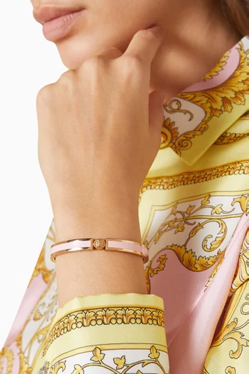 Icon Cuff in Enamel & Gold-tone Brass