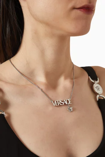 Logo Necklace in Metal