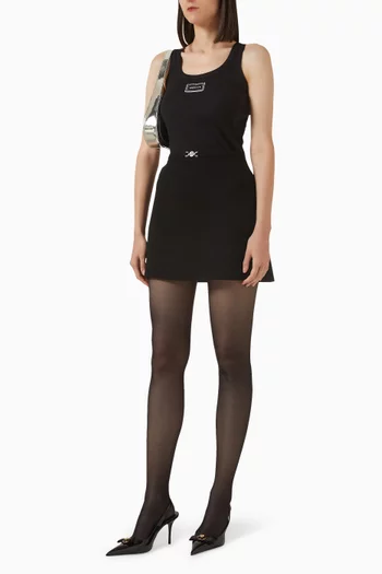 تنورة قصيرة صوف وكريب