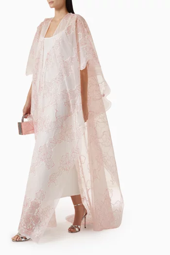 Overlay Abaya in Organza