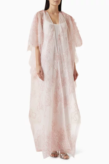 Overlay Abaya in Organza