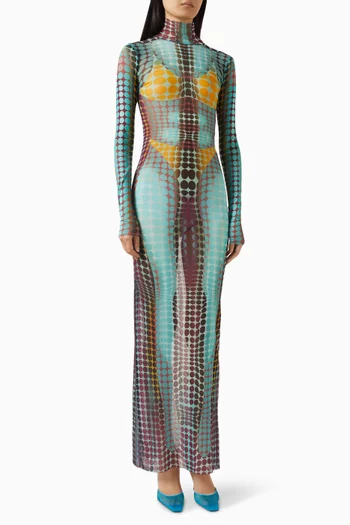 Re-edition High-neck Dress