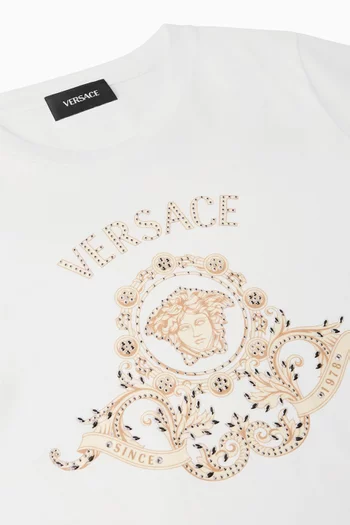 Medusa Crest-print T-shirt in Cotton-jersey
