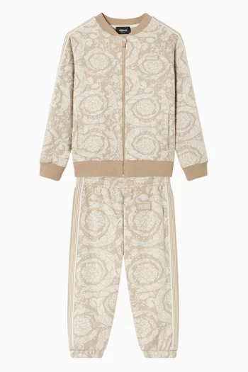 بنطال رياضي قطن بنقشة باروكو