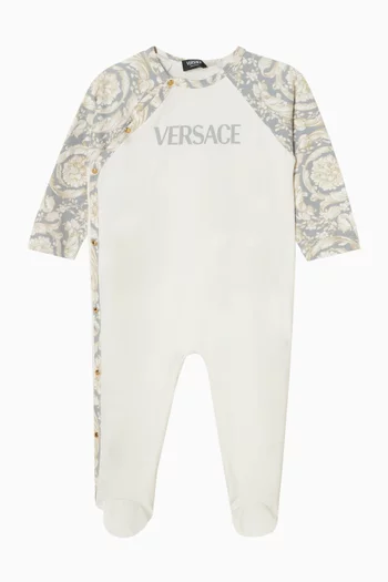 Barocco Logo Pyjama in Cotton