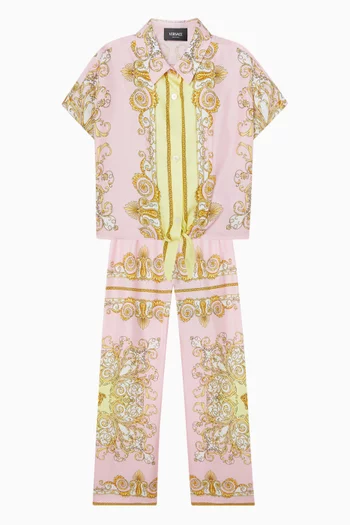 Barocco-print Shirt in Silk