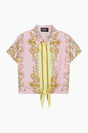 Barocco-print Shirt in Silk