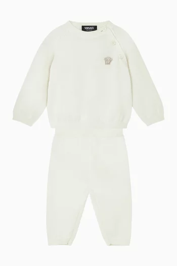 Medusa Sweater & Sweatpants Set in Cotton-knit