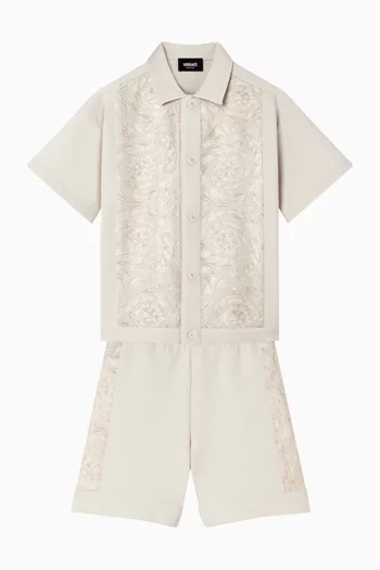 شورت رياضي بنقشة باروكو تويل 