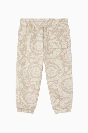 Barocco Jacquard Sweatpants in Cotton-jersey