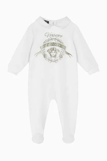 Laurel Crest Sleepsuit in Cotton