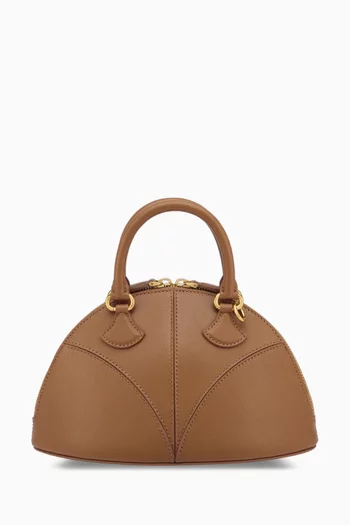 Small Marquise Top-handle Bag in Leather