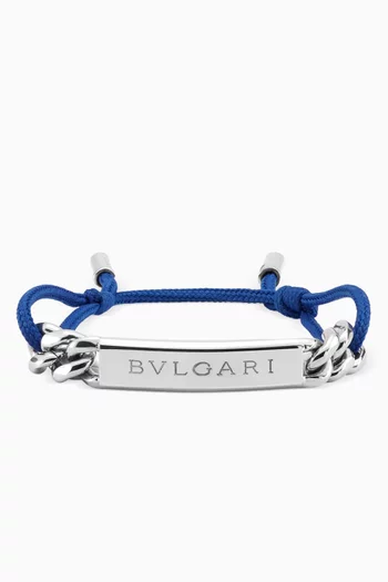 BVLGARI String Bracelet in Palladium-plated Brass