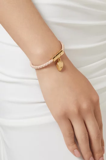 Serpenti Forever Bracelet in Braided Leather