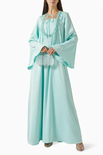 Embellished Self-tie Abaya