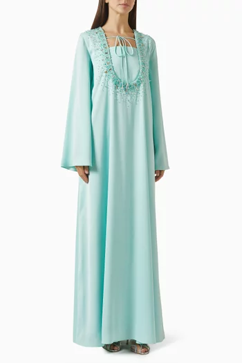 Embellished Self-tie Abaya