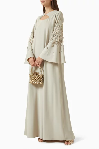 Floral-applique Kaftan
