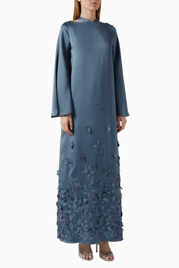 3D Floral Appliqué Kaftan
