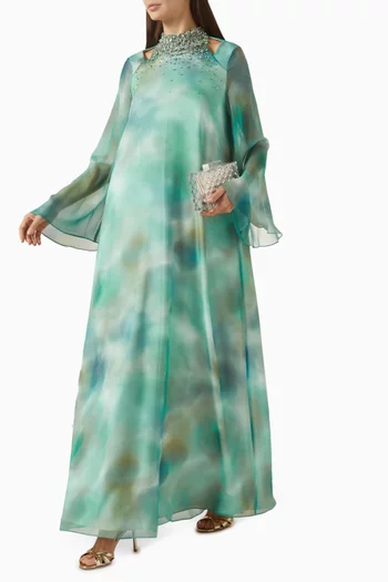 Tie-dye Print Kaftan