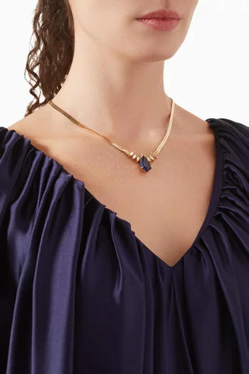 قلادة مرصعة بياقوت من الثمانينيات