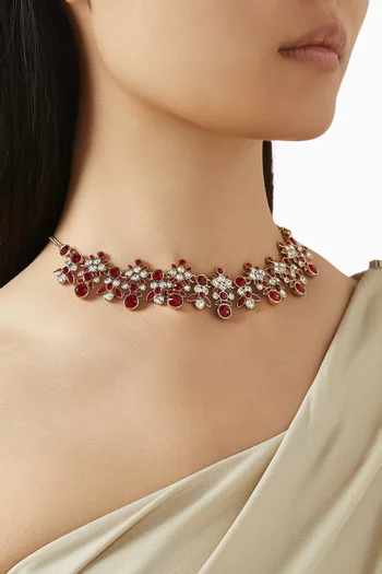 1980s Ruby Red Revival Necklace