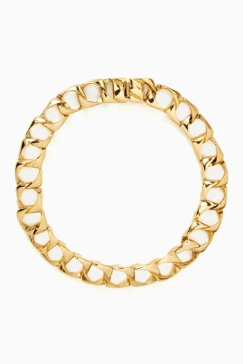 1980s Chain Link Collar Necklace