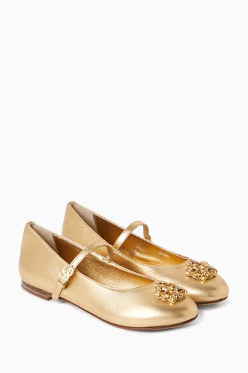 Ballet Flats in Nappa Leather