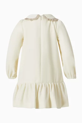 فستان وسروال تحتي مخملي ناعم 