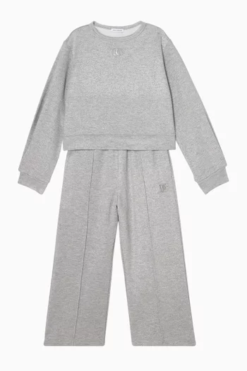 سويت شيرت مطرز بشعار الماركة قطن