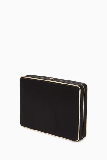 Square Compact Case in Satin