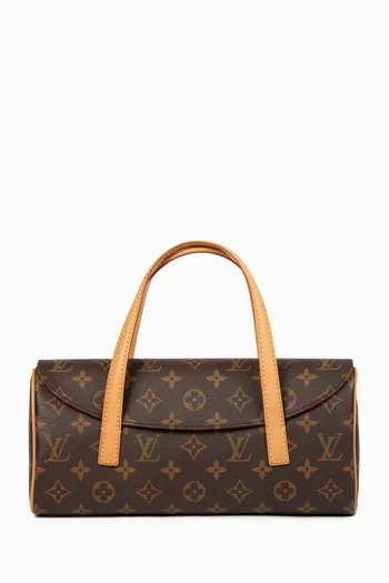 حقيبة يد سوناتين صغيرة بنقشة شعار الماركة من الألفينيات