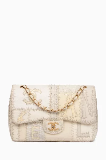 2010s Patchwork Jumbo Single Flap Bag