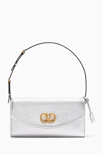 Small DeVain Shoulder Bag in Laminated Nappa Leather