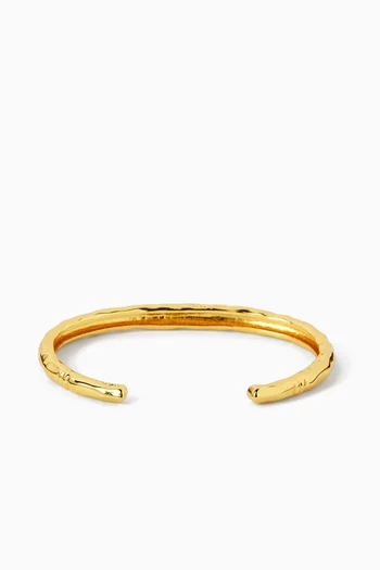 Nicola Cuff Bracelet in 24kt Gold-plated Brass