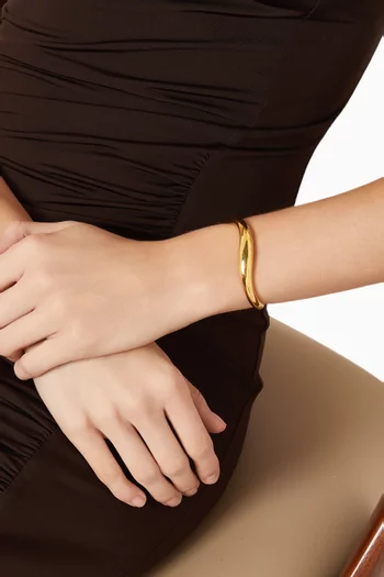 Ballon Cuff Bracelet in 18kt Gold-plated Sterling Silver