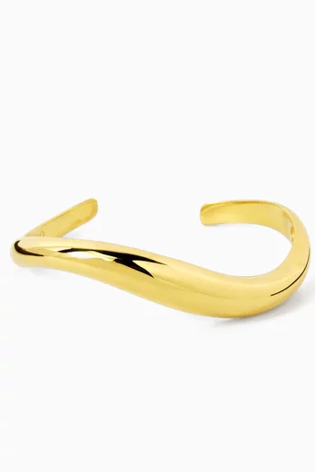 Ballon Cuff Bracelet in 18kt Gold-plated Sterling Silver
