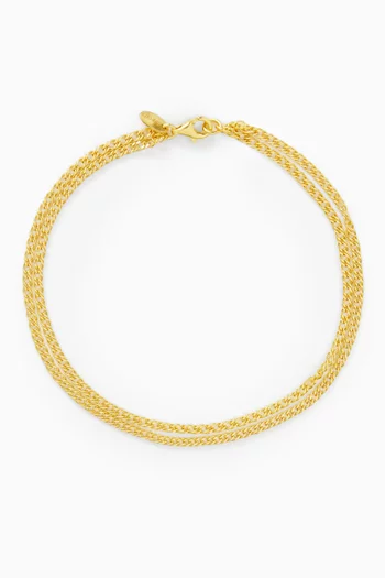 Tessra Anklet in 18kt Gold-plated Sterling Silver