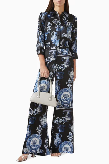 Dani Printed Blouse in Silk