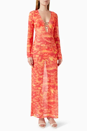 فستان فريدا للارتداء فوق ملابس السباحة قماش شبكي