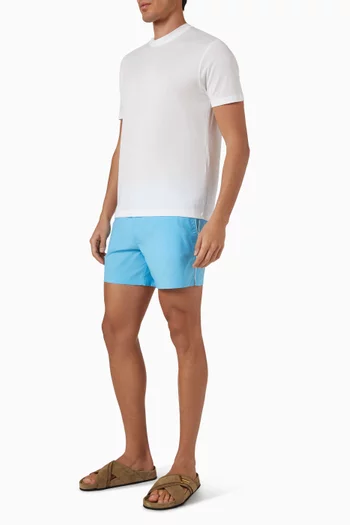 Swim Shorts in Micro Compact Poplin