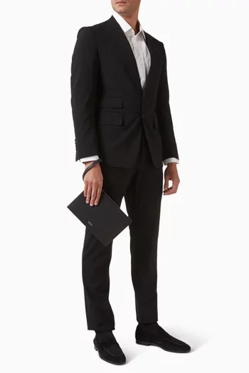 Pouch in Grained Leather