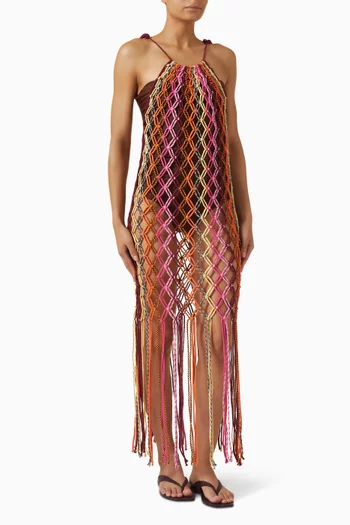 Helena Macrame Dress in Cotton