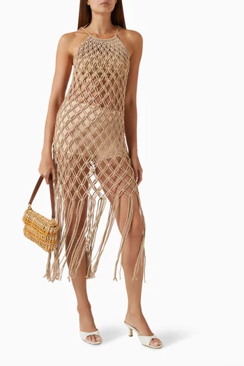 Helena Macrame Dress in Cotton